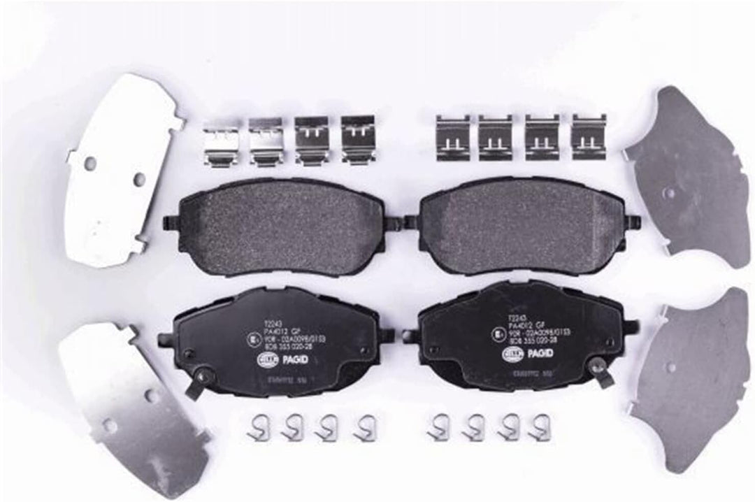 HELLA PAGID 8DB 355 020-281 Bremsbelagsatz - T2243 - Dicke/Stärke: 18.7mm - Bremssystem: Bosch - mit