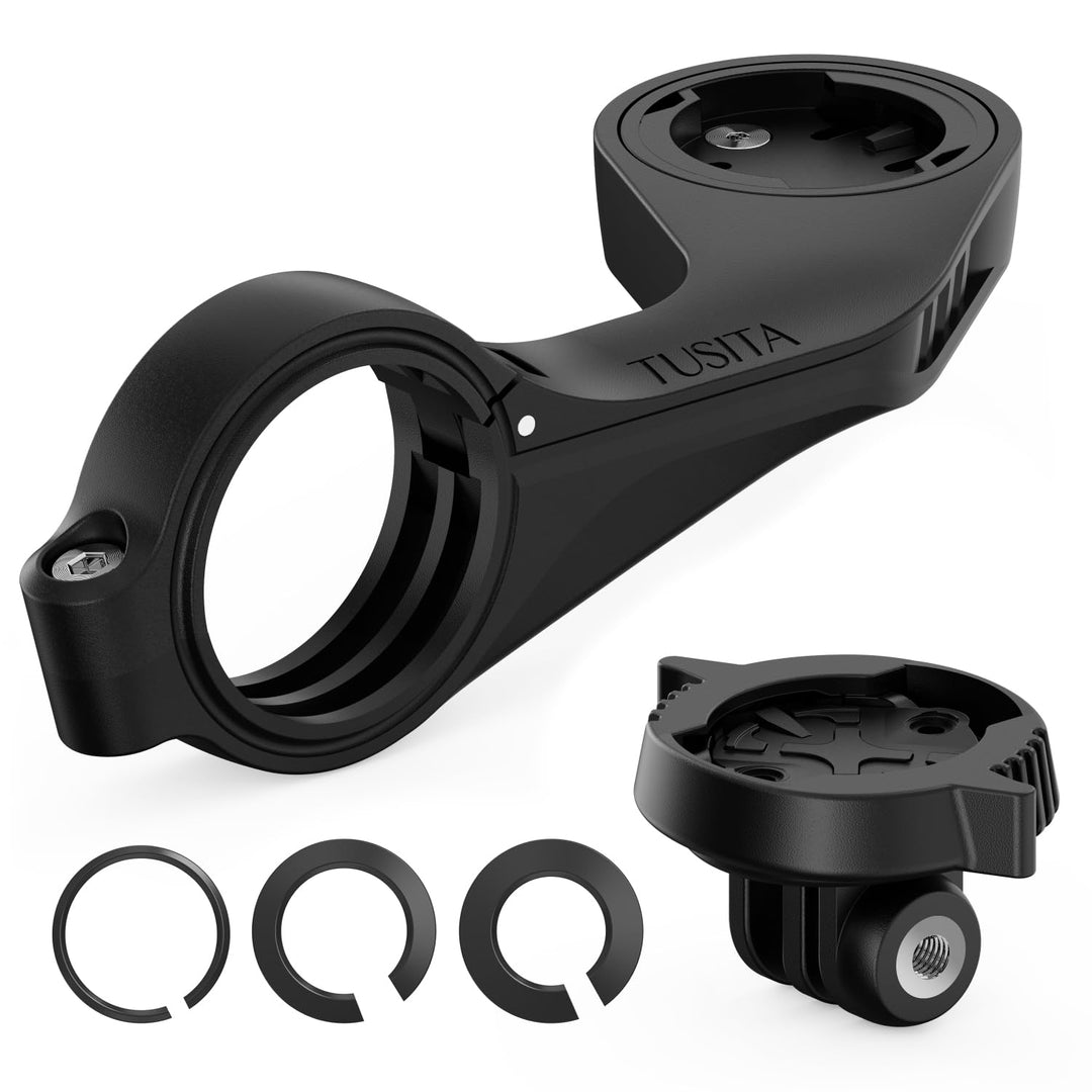 TUSITA Flush Out Front Halterung Kompatibel mit Wahoo Elemnt GPS Fahrradcomputer, Viertelumdrehung z