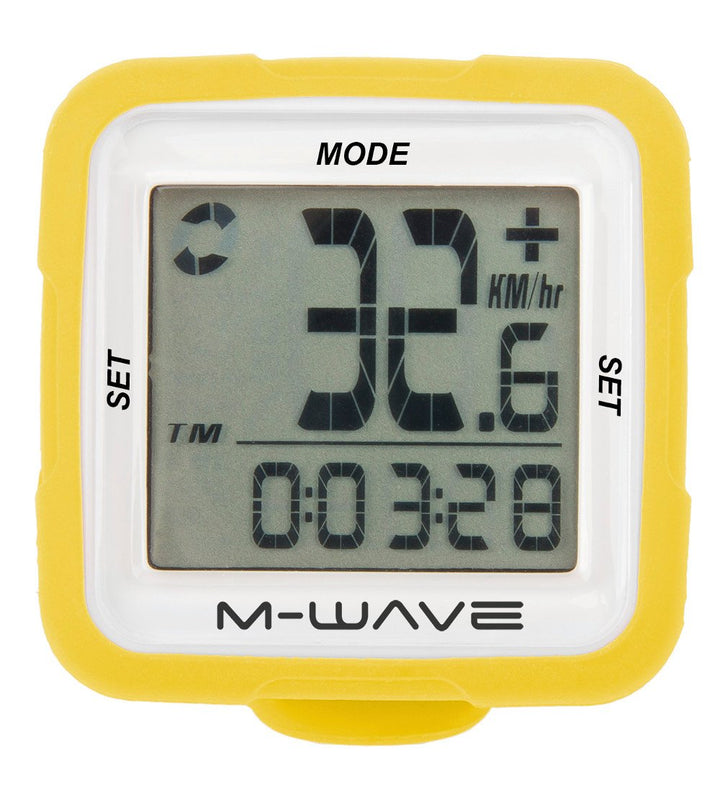 M-Wave Fahrradcomputer gelb, gelb