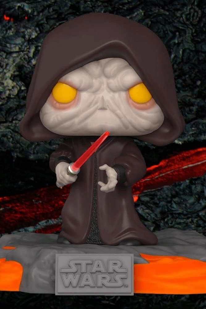 Funko Pop! Deluxe Disney: Star Wars Sith - Red Saber Series Volume 1: Darth Sidious (Glows in The Da