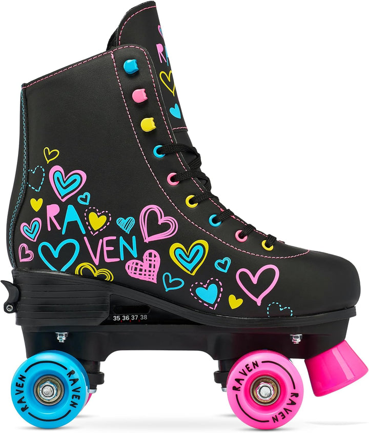 Raven Verstellbare Rollschuhe Roller Skates Trista/Serena - Kugellager Carbon Abec7 - SAS - Shock Ab