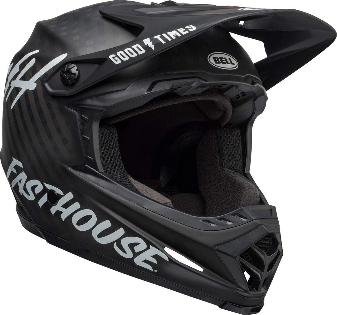 BELL Unisex -Erwachsene Full-9 Fahrradhelm XS-S Matte Black/White Fasthouse, XS-S Matte Black/White