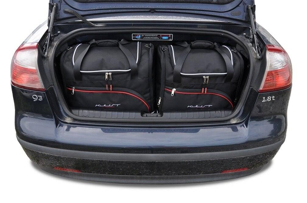 KJUST Dedizierte Reisetaschen 4 stk kompatibel mit SAAB 9-3 CABRIO II 2002-2011