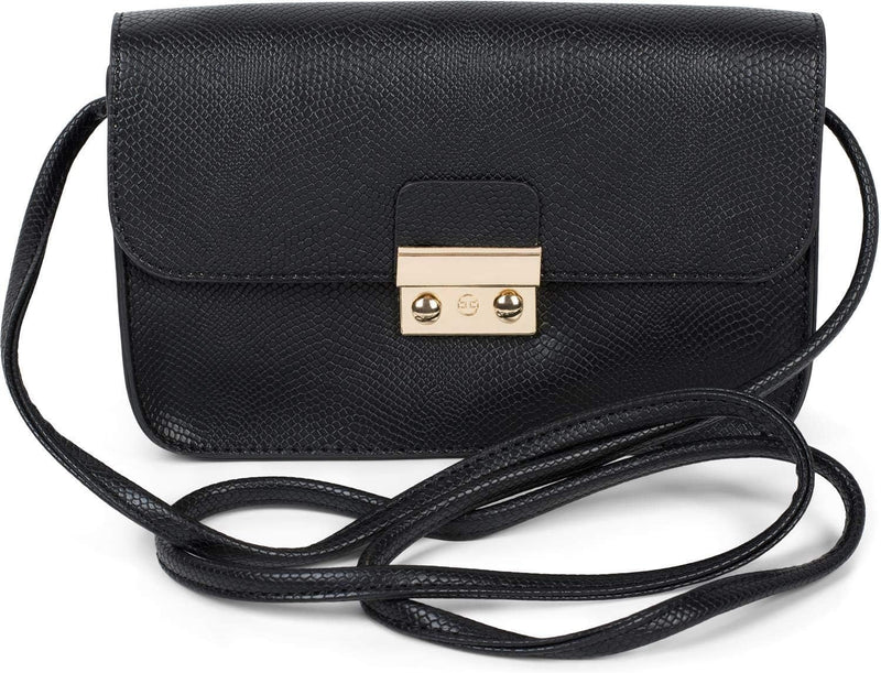 styleBREAKER Damen Crossbody Clutch in Schlangen Optik, Umhängetasche, Schultertasche, Tasche 020122