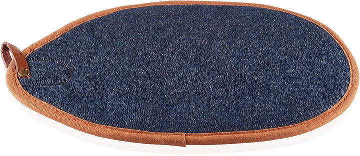 Le Creuset Topflappen, 100% Baumwolle, 12.5 in / 32 cm lang, Dark Blue Denim, 45200007760800, Dark B