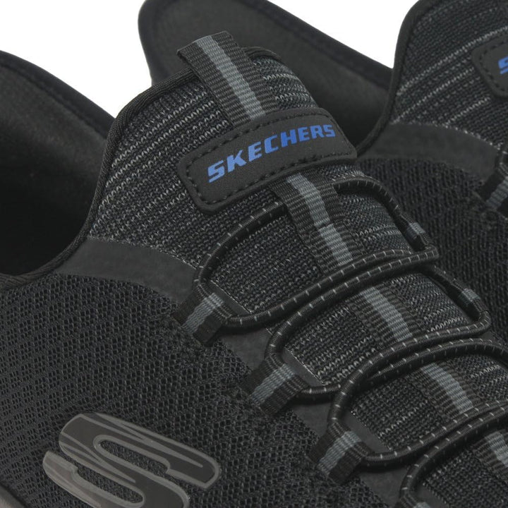 Skechers Herren Summits High RangeSneakers 39 EU Black Mesh Wht Trim, 39 EU Black Mesh Wht Trim