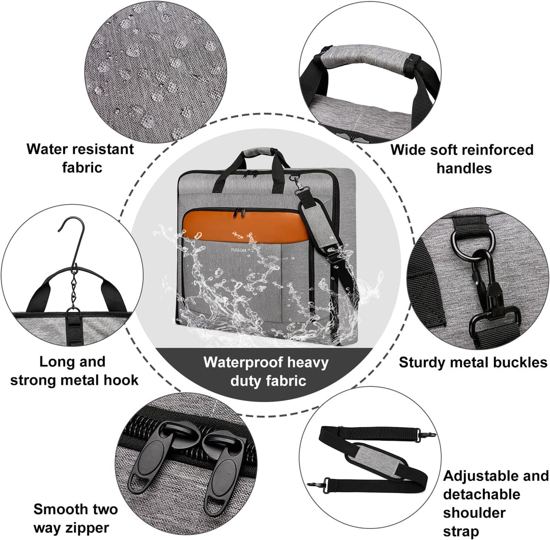 Reise Anzugtasche für Herren - Grosser 40 Zoll Handgepäck Kleidersack für bis zu 3 Anzüge bei Busine