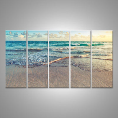 islandburner Bild Bilder auf Leinwand Strand Meer Sand Poster, Leinwandbild, Wandbilder Leinwand 160