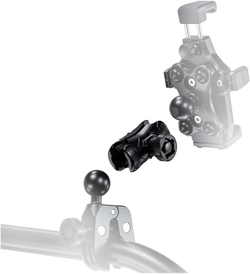 1 Zoll Kugelkopf Pleuelhalterung Sportkamera 25mm Kugelkopf Motorrad Pleuel Diebstahlsicherung Klemm