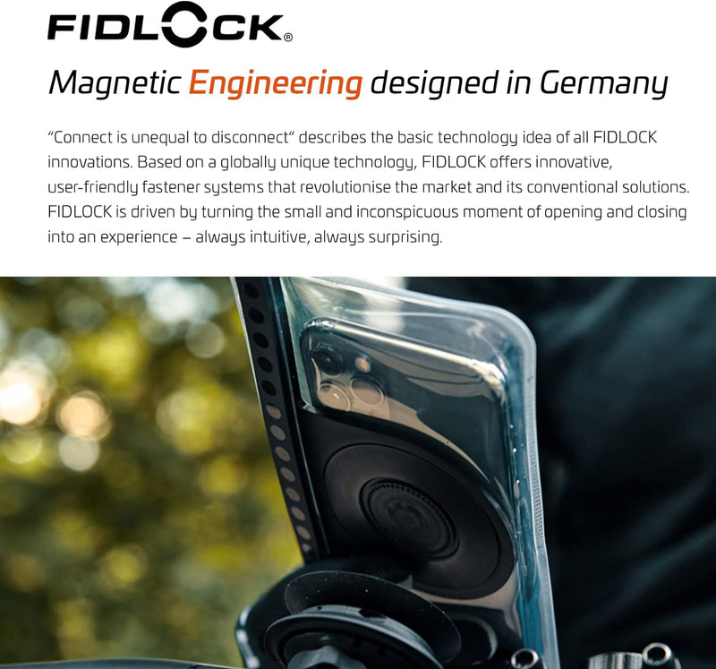 Fidlock GmbH Vacuum universal phone case black-transparent L, black-transparent L