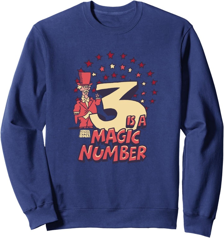 Schoolhouse Rock Drei ist die Magische Zahl Sweatshirt