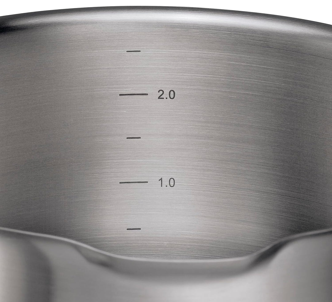 Küchenprofi COOK Bratentopf BOLOGNA | Edelstahl Schmortopf mit Deckel aus Sicherheitsglas | Induktio