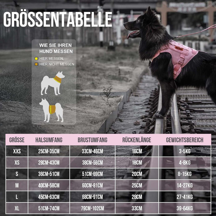 OneTigris Hundegeschirr Kleine Hunde, FIRE Watcher Taktische Geschirr mit Griffe und D-Ring No Pull