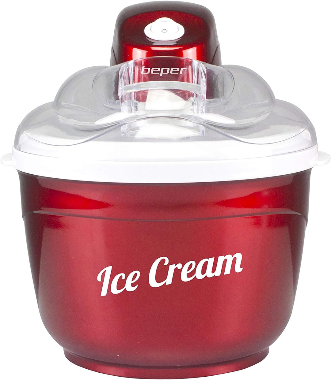 BEPER P102GEL001 Automatische Eismaschine, Aluminium/ABS, 1.5 liters, Rot