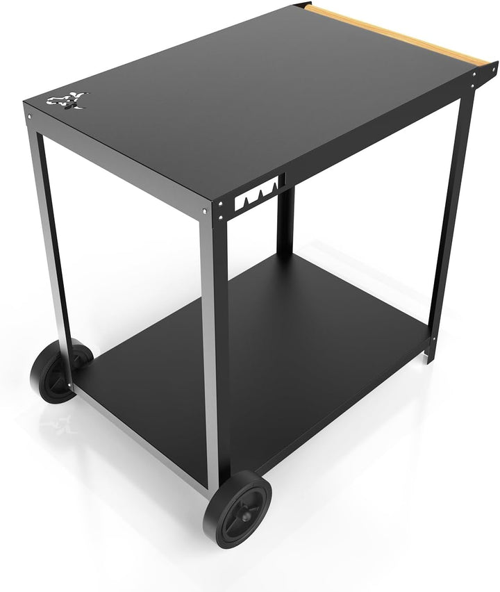 tuning-art GWB Grillwagen | Grilltisch | Beistelltisch | Outdoor | BBQ Servierwagen | 50 x 72 cm, Fa
