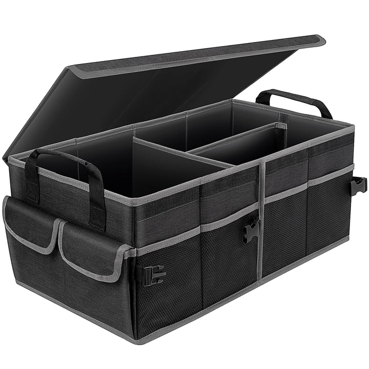 YBCPACK Auto Kofferraum Organizer mit Deckel [60L] - Stabil & Rutschfes - Faltbar Kofferraumtasch au
