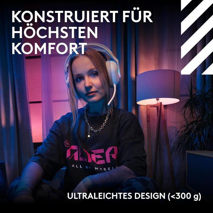 Logitech G Astro A20 X Lightspeed, Kabelloses Gaming-Headset für PS5, Xbox, Nintendo Switch/Switch 2