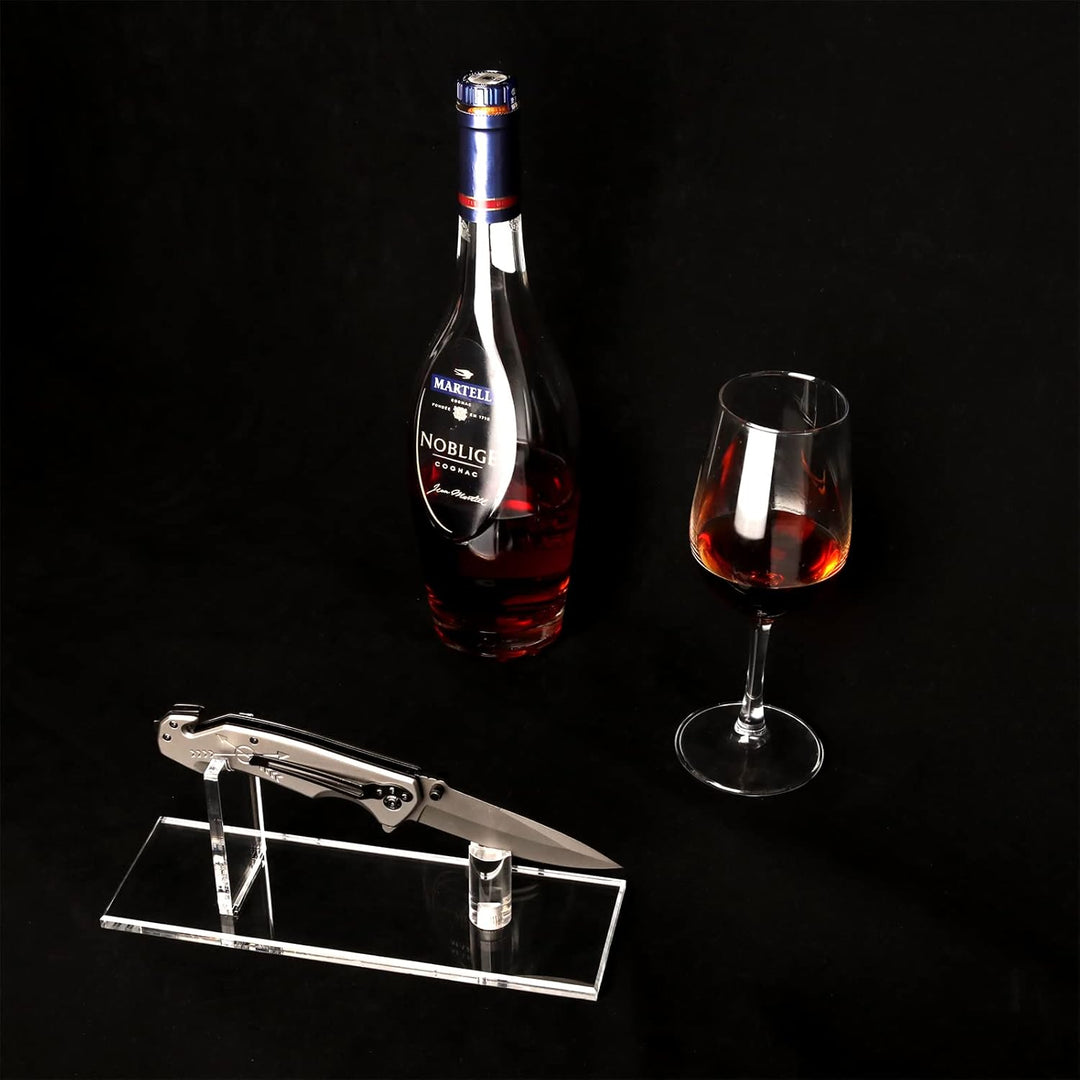 Messerregal Messerständer y Acryl-Display-Ständer für einzelne Haus Survival, taktische, Outdoor-Mes