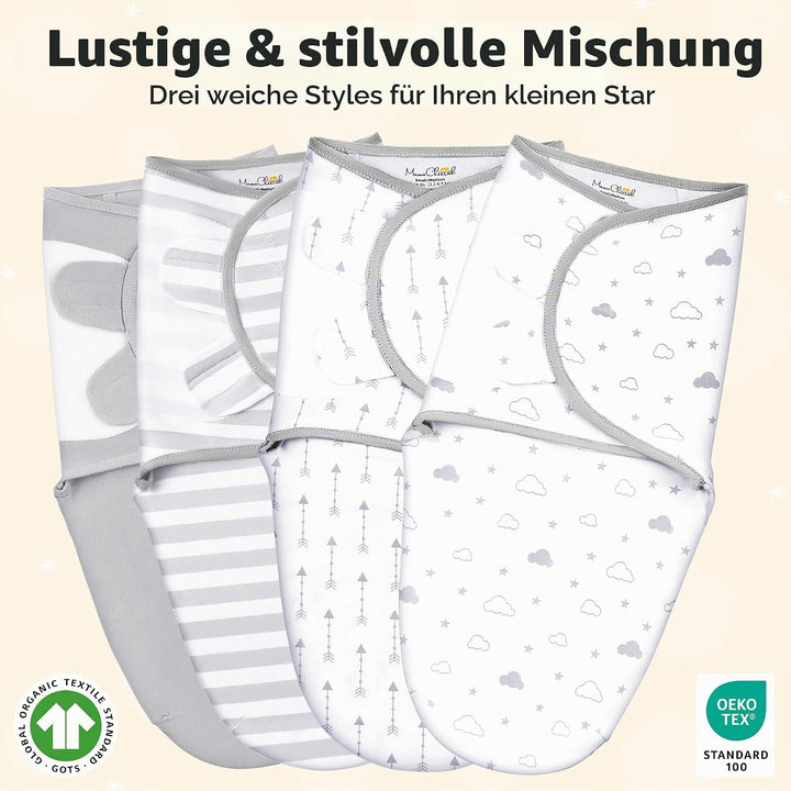 Mama Cheetah Baby Swaddle Sack, Bio-Baumwolle Swaddle Decke, verstellbare Swaddle Schlafsäcke, einfa