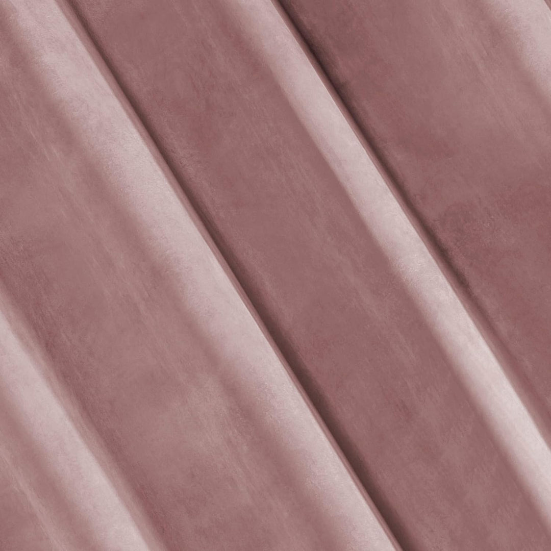 Eurofirany Ria Vorhang Velvet Dunkelrosa Samt 1 STK. Weich Kräuselband Edel Elegant Hochwertig Glamo