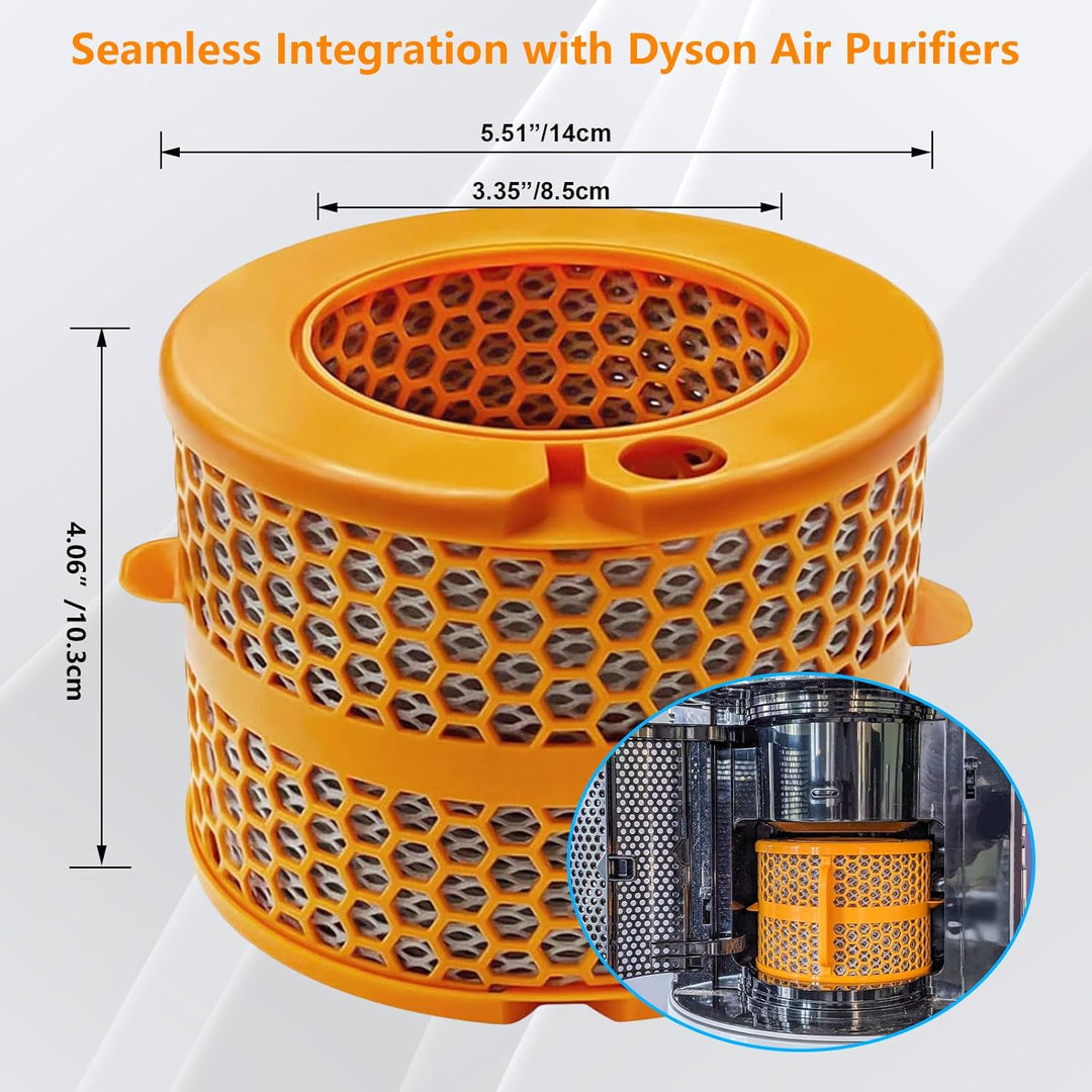 Dyson Filter für Dyson Luftreiniger Humidify+Cool PH01 PH02 PH03 PH04 PH3A, Aktivkohle Ersatzfilter