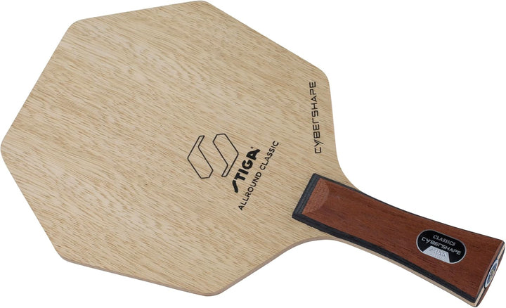 STIGA Allround Classic Cybershape - Offensives 5-Layer Tischtennisholz - Leichtgewichtig mit Präzisi