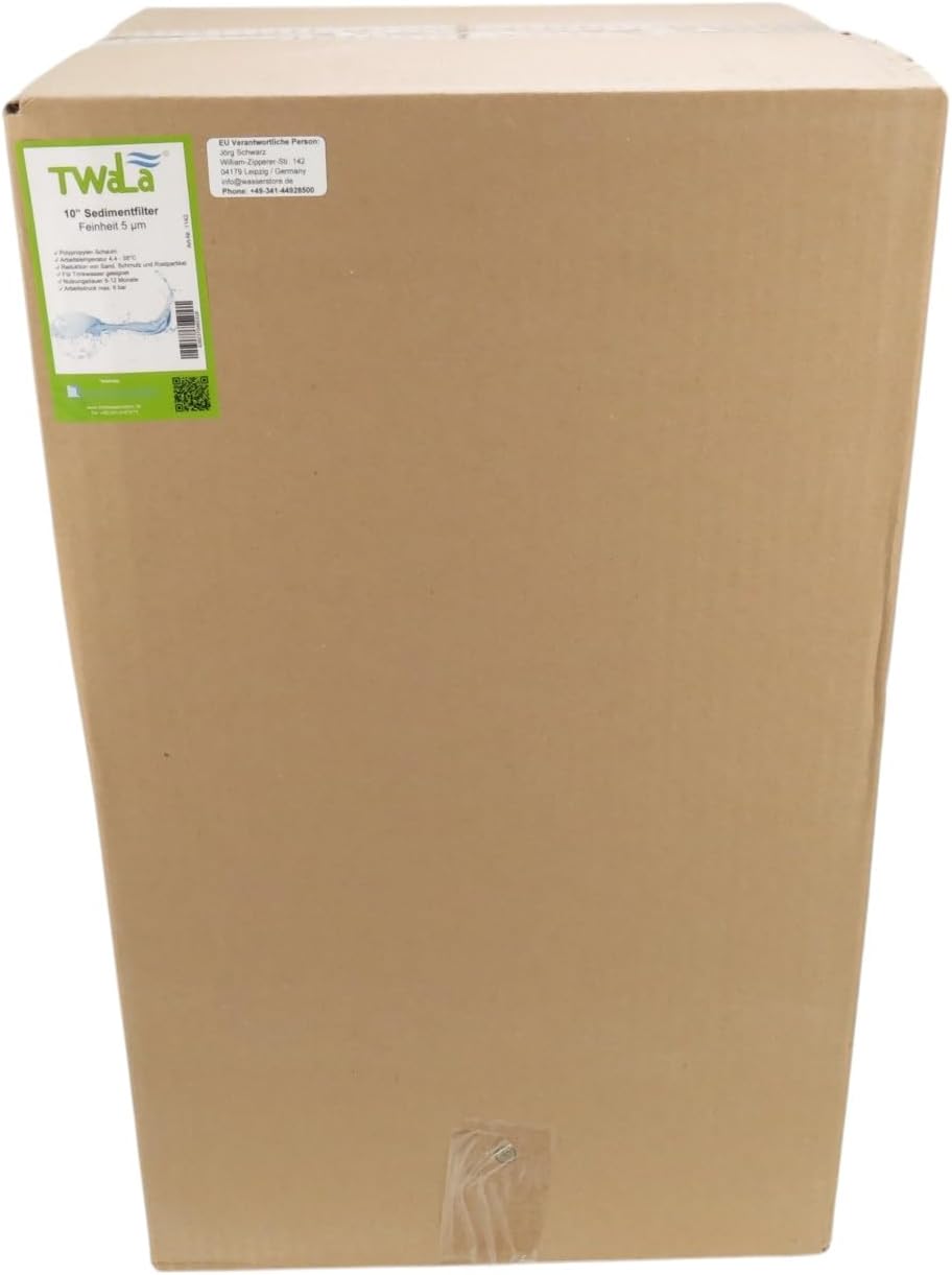 TWaLa 50x Sediment Vorfilter Grobfilter 10 Zoll Wasserfilter 5 µm für Umkehrosmose, Hauswasseranlage