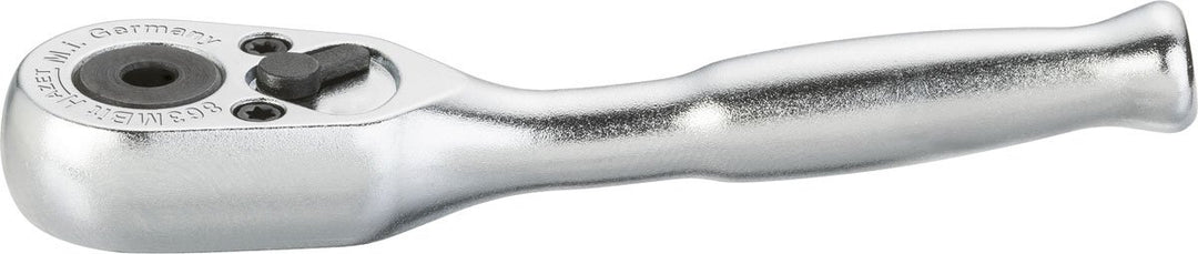 HAZET Umschaltknarre (1/4 Zoll Sechskantaufnahme, 20 Zähne, ideal für Bits, Vollstahlausführung) 863