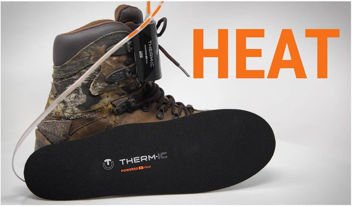 THERM-IC Wärmende Einlegesohlen Set Heat Flat + C-Pack 1300 Schwarz Einheitsgrösse, Schwarz Einheits