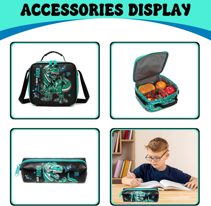 HTgroce Schulranzen mit Rollen, Rucksack mit Trolley für Kinder, Rucksack Trolley die erste Klasse G