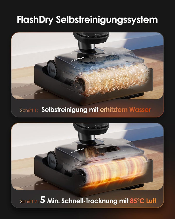 Tineco FLOOR ONE S7 Stretch Steam Nass Trockensauger 160 °C HyperSteam Dampfreiniger, 80 Min Laufzei