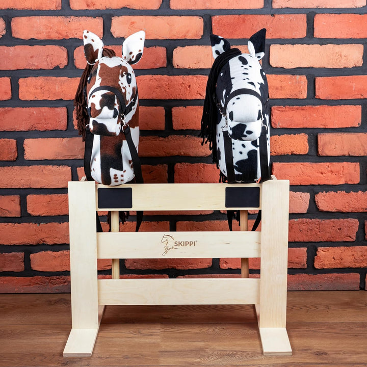 SKIPPI Hobby Horse Paddock für 3 Pferde, Hobby Horse Stall, Pferdestall, Box