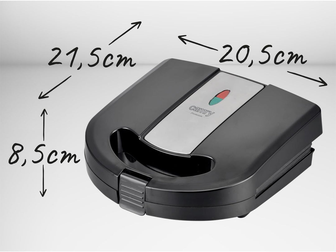 CAMRY Multifunktionsgerät 3 in 1 Sandwichmaker, Sandwichtoaster, Kontaktgrill, Oreschki Maker, Nussm