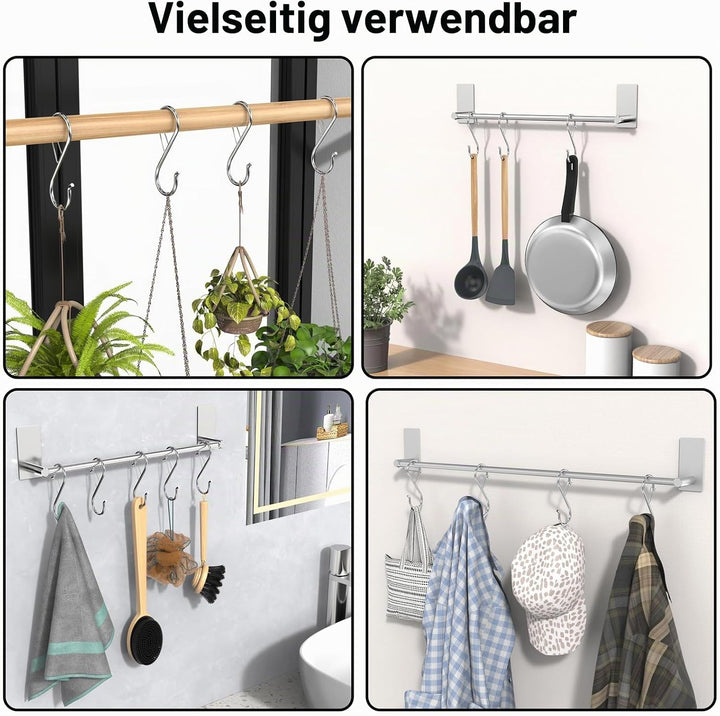 S Haken, Haken Zum Einhängen, Sicherheitsschnalle Design, 20 Stück küchenhaken Schwerlast Metall Hak