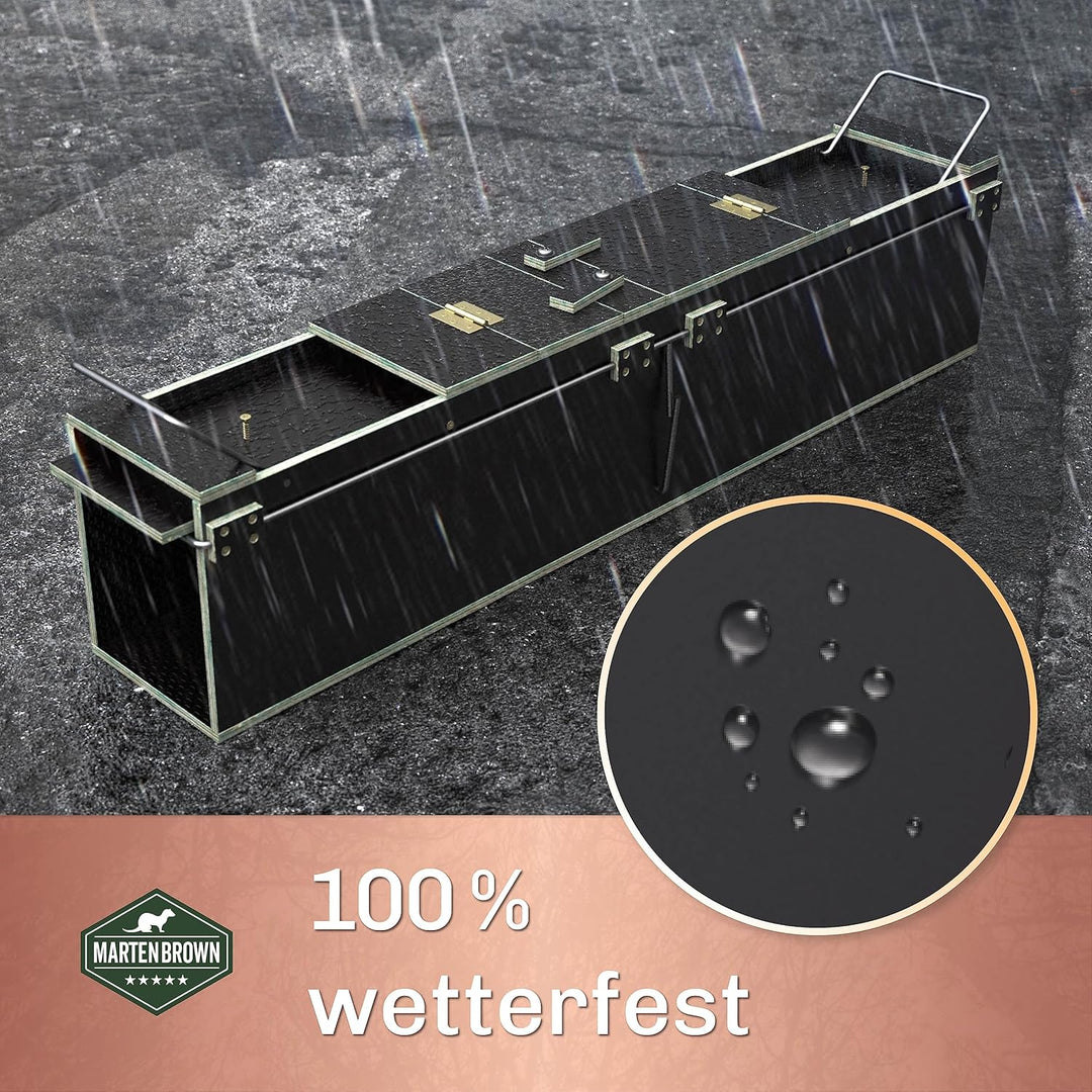Martenbrown® Siebenschläferfalle 75cm I Siebenschlaefer Kastenfalle I Lebendfalle Katze I Hase I Fal