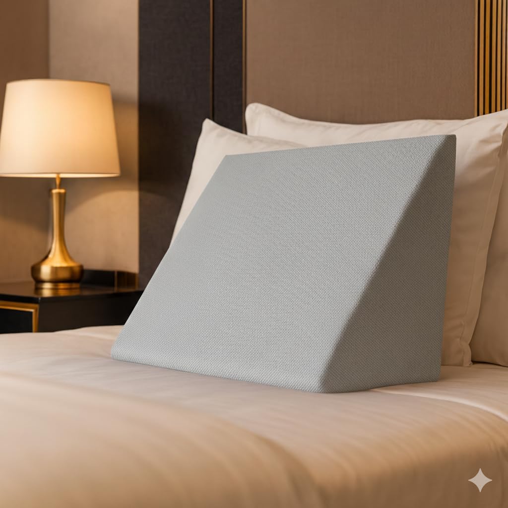 Stützendes Lesekissen für Bett oder Couch Schaumstoffkeil Lagerungshilfe Lagerungskissen Rückenstütz