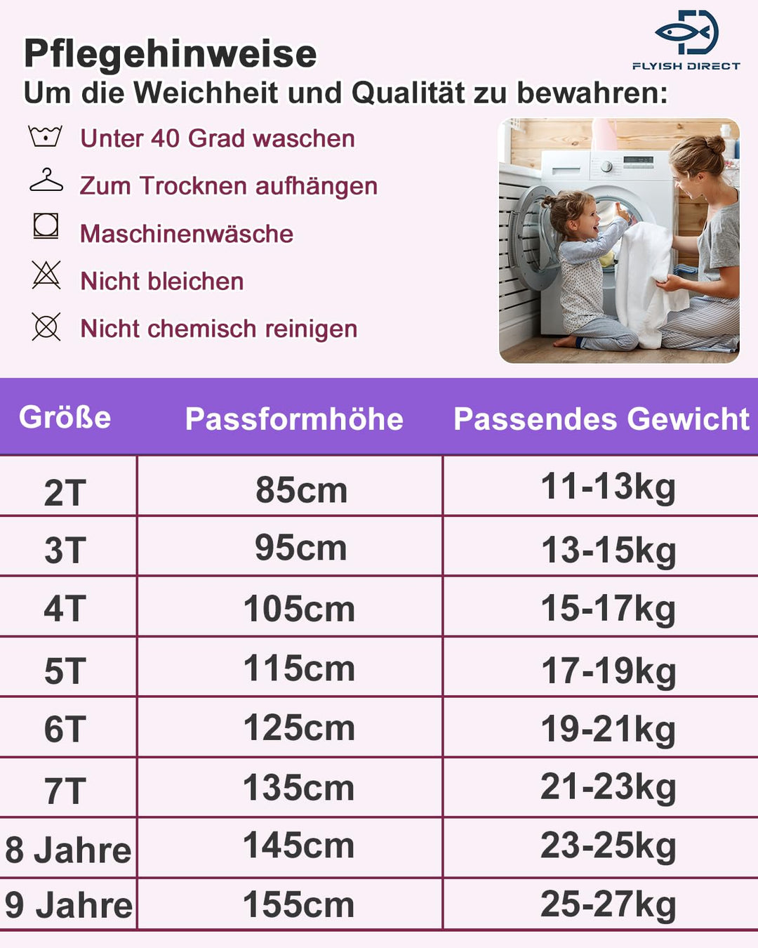 FLYISH DIRECT Töpfchen Trainingshose, Packung mit 10 Töpfchentraining Unterwäsche, 2-9 Jahre Töpfche
