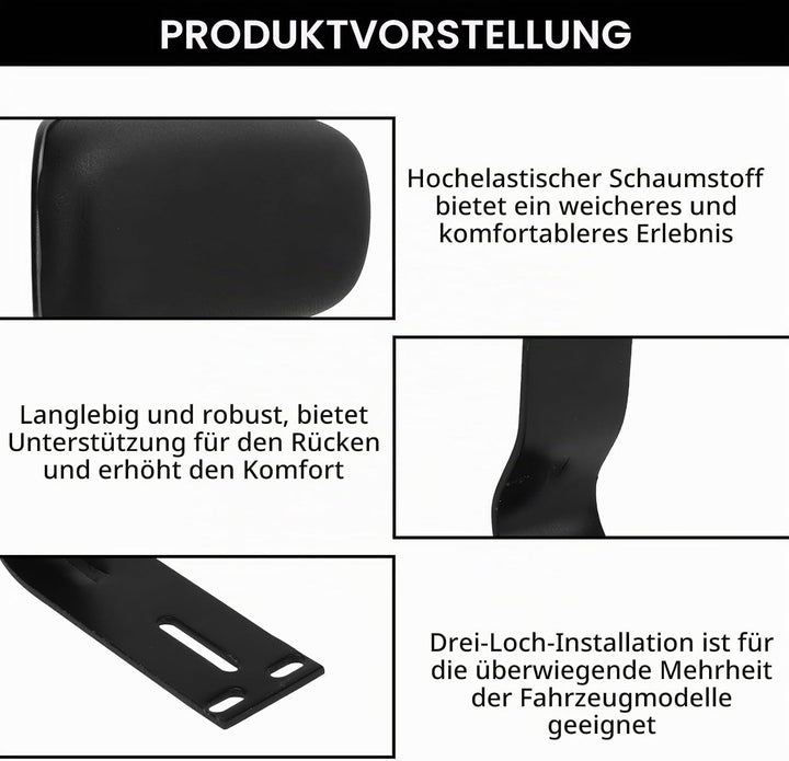 Elektrofahrräder Rückenlehne, Hinten Rückenlehnenpolster mit Metallstütze Universal Leder Elektrofah
