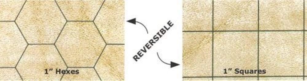 Chessex Role Playing Play Mat: MEGAMAT Double-Sided Reversible Mat for RPGs and Miniature Figure Gam