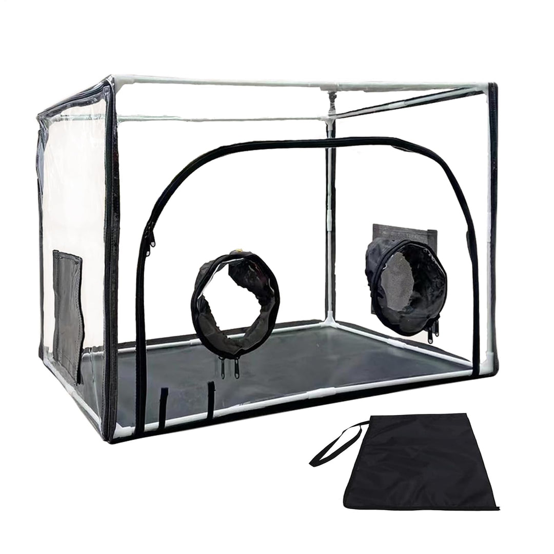 Pilzzuchtraum, grosses Fassungsvermögen, 80 x 50 x 50 cm, resistentes Mykologie-Pilzzuchtzelt, Abzug