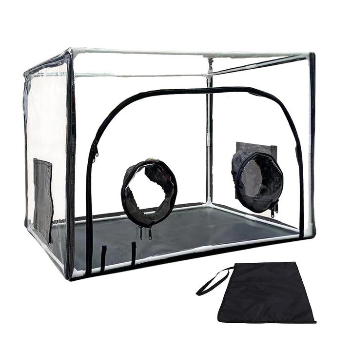 Pilzzuchtraum, grosses Fassungsvermögen, 80 x 50 x 50 cm, resistentes Mykologie-Pilzzuchtzelt, Abzug