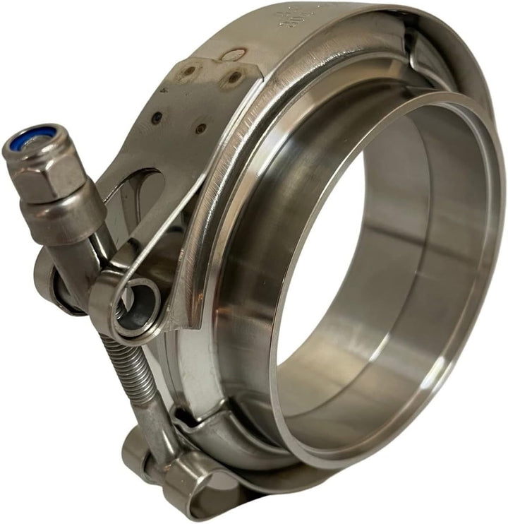 Boltza® V-Band Klemme + Flansche komplett Edelstahl extra Turboschlauch (76 mm) 3.0" Inch (76mm), 3.