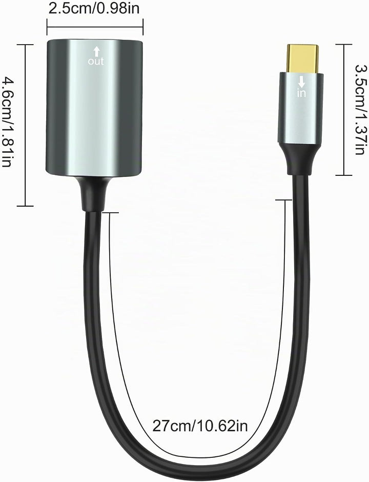 XMSJSIY USB Typ-C zu SPDIF optisches Audiokabel Typ C Stecker zu TOSLINK Buchse PCM Stereo Audio Ada