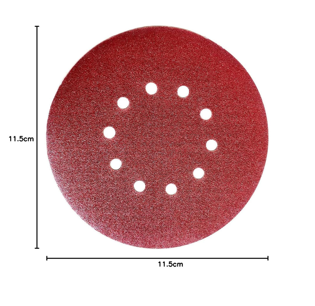 Schleifpapier 225 mm 10 Loch Körn. 40-180 Schleifblatt mit Klettbelag für Trockenbauschleifer Winkel