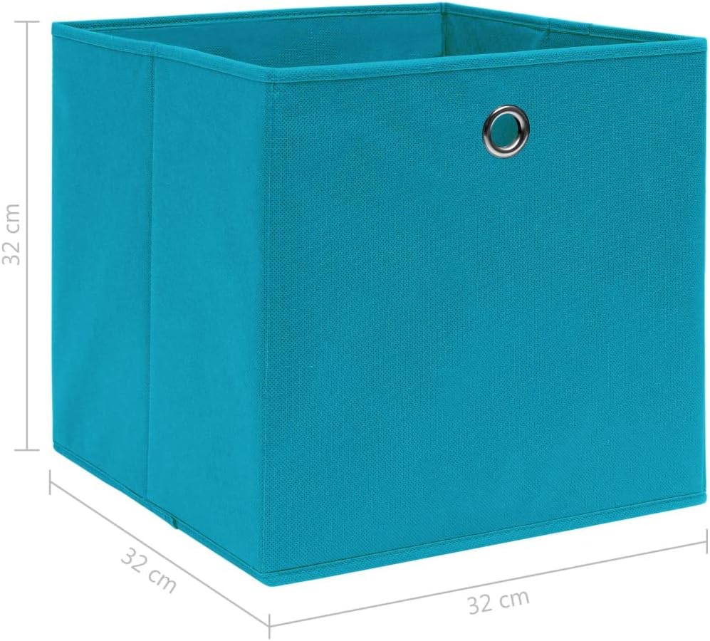 WIFESE 10 Stück Aufbewahrungsbox 32X32X32 cm Faltbox Mit Fingerloch Storage Boxes Faltbarer Organize