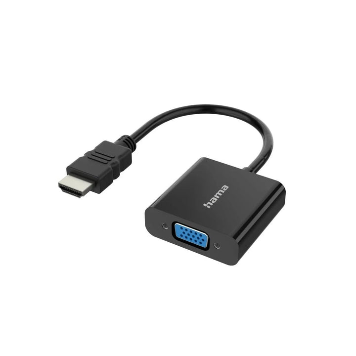 Hama HDMI auf VGA Adapter Full HD 1080p (HDMI Stecker, VGA Buchse und Klinken Buchse, Adapter zum An