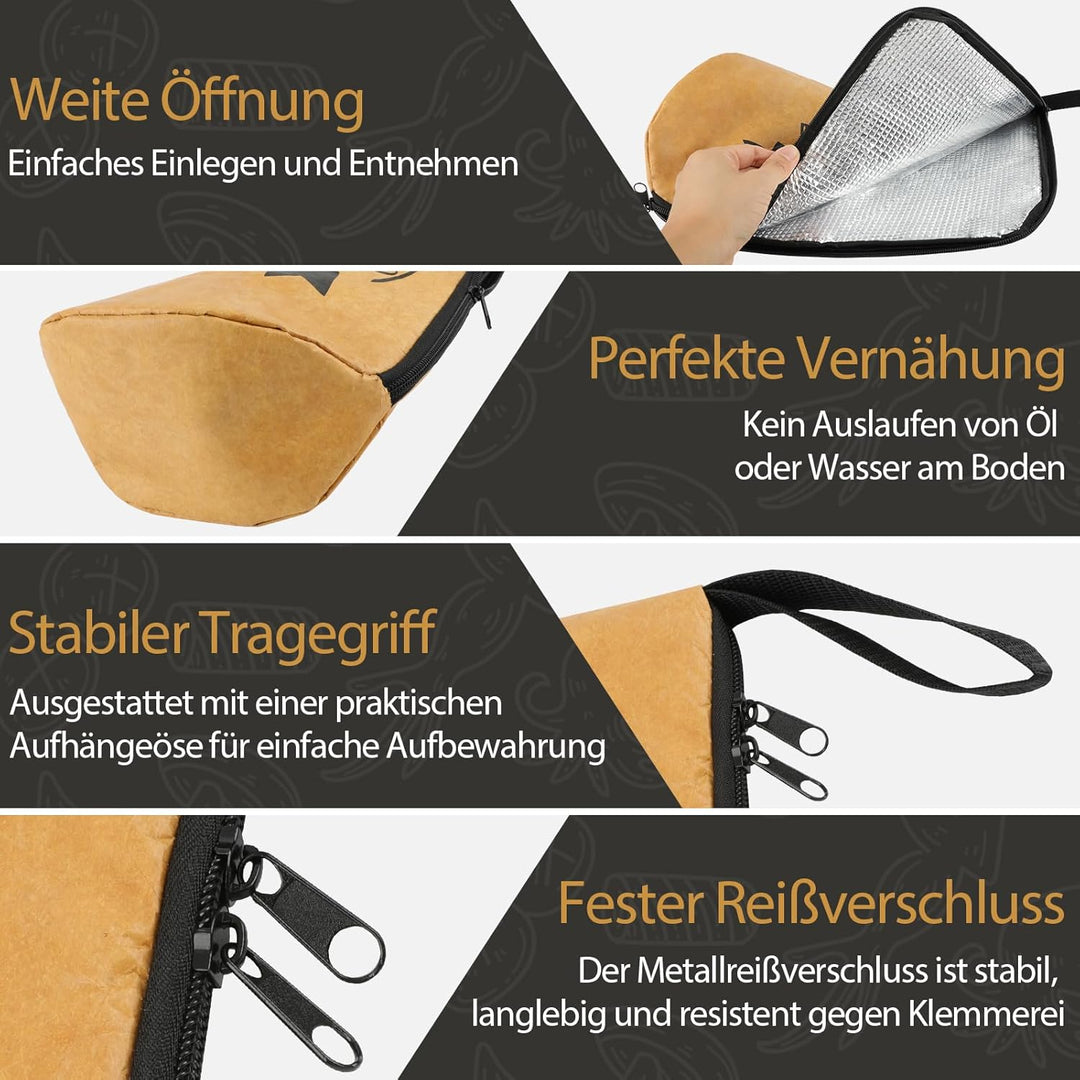 Grilldecke zum Ruhenlassen von Fleisch, Wiederverwendbare isolierte Grill-Ruhetasche für Rinderbrust