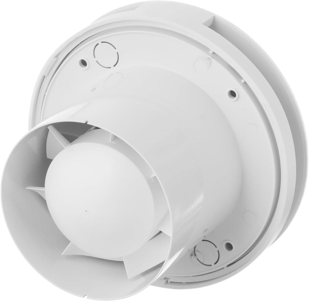 Steinberg14 Weiss Ø 100mm Deckenventilator, Abluftventilator Badlüfter Fan, Rund Ventilator zur Belü