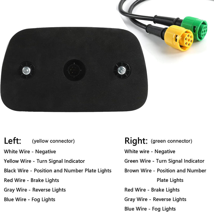 AOHEWEI Trailer Rücklichter Kit 12V/24V wasserdicht Blinker/Bremse/Rücklicht/Rückwärts/Nebel/Reflekt