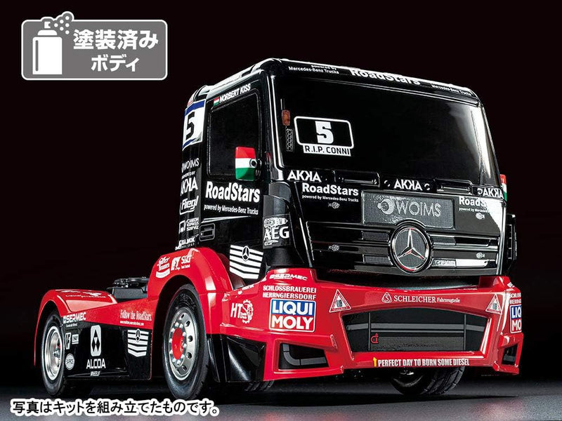 TAMIYA 58683 Mercedes-Benz 1:14 RC M-B Race Truck Actros MP4 TT-01E, ferngesteuertes Auto/Fahrzeug,